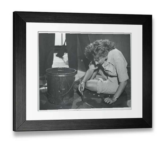 Framed Print : Nurse Working on Ship Deck Framed Print : Nurse Working on Ship Deck