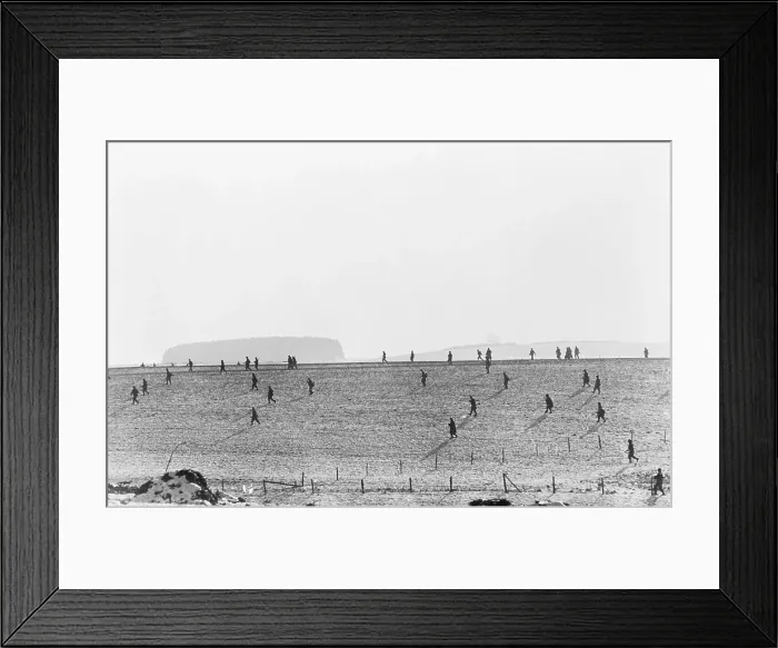 Framed Print : American Infantry Trekking Across Belgium