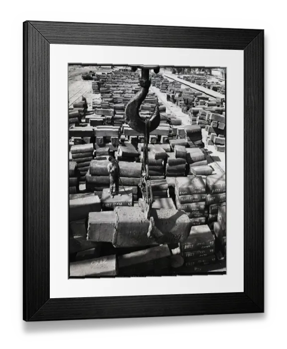Framed Print : Stack Of Steel In California Framed Print : Stack Of Steel In California