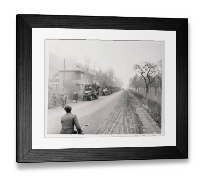 Framed Print : American Soldiers in Belgium Framed Print : American Soldiers in Belgium