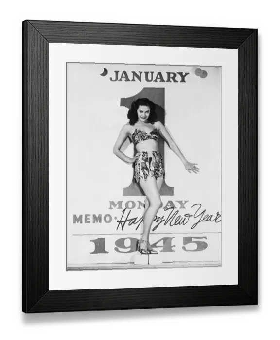 Framed Print : Yvonne De Carlo on New Year's Day Framed Print : Yvonne De Carlo on New Year's Day