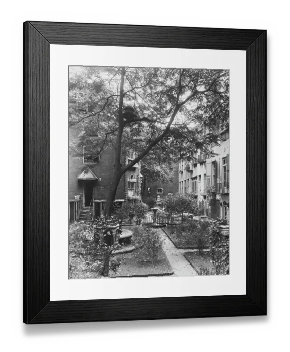 Framed Print : Colony Garden Of St John The Evangelist Parish, NYC Framed Print : Colony Garden Of St John The Evangelist Parish, NYC