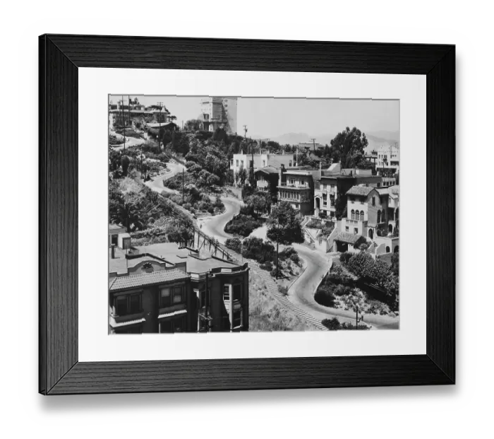 Framed Print : Lombard Street, San Francisco Framed Print : Lombard Street, San Francisco
