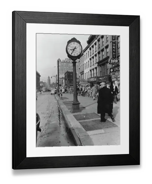 Framed Print : Lafayette Avenue Pedestrians, New York City Framed Print : Lafayette Avenue Pedestrians, New York City