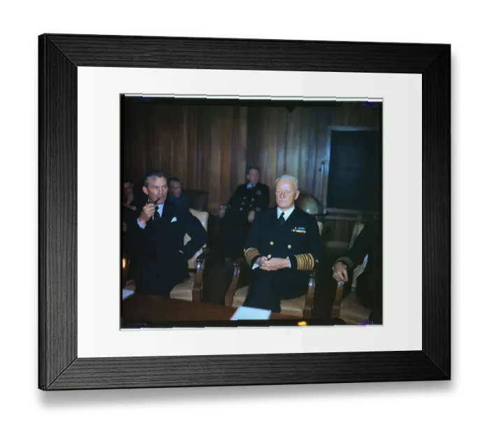 Framed Print : Chester W. Nimitz Sitting at Conference Framed Print : Chester W. Nimitz Sitting at Conference