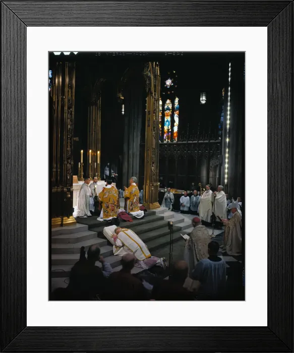 Framed Print : Ceremony for Bishop Title Framed Print : Ceremony for Bishop Title
