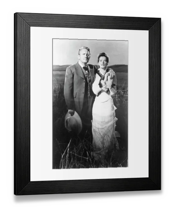 Framed Print : Tracy and Hepburn in The Sea of Grass Framed Print : Tracy and Hepburn in The Sea of Grass