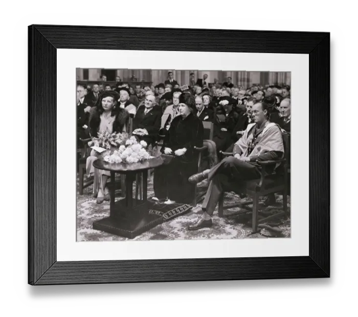 Framed Print : Honorary Degree Ceremony with Royal Family Members of the Netherlands