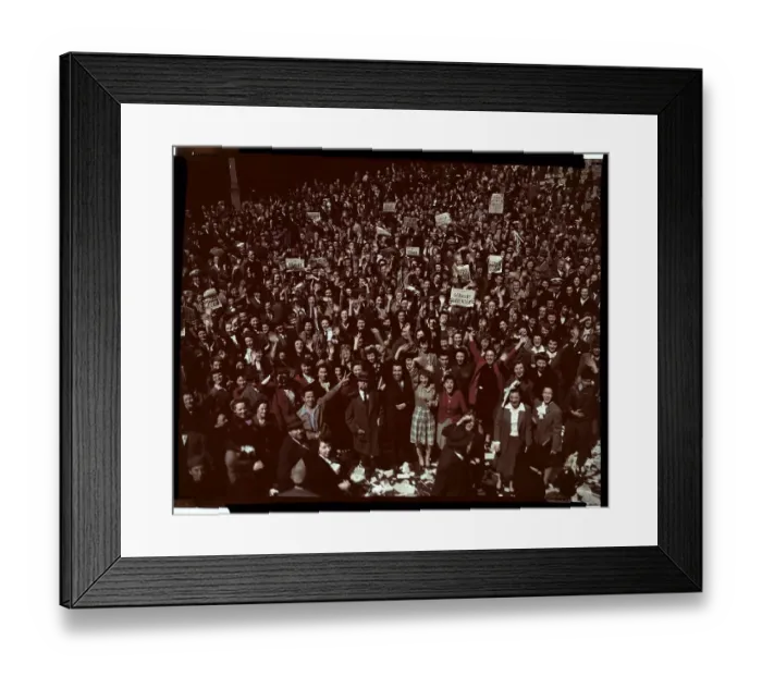 Framed Print : Victory in Europe Celebration Framed Print : Victory in Europe Celebration