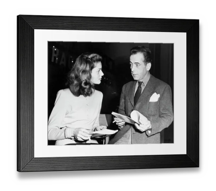 Framed Print : Lauren Bacall and Humphrey Bogart Reading Scripts Framed Print : Lauren Bacall and Humphrey Bogart Reading Scripts
