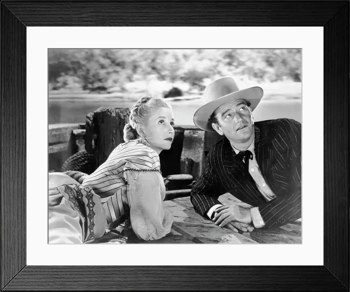 Framed Print : John Wayne and Vera Ralston in Dakota Framed Print : John Wayne and Vera Ralston in Dakota