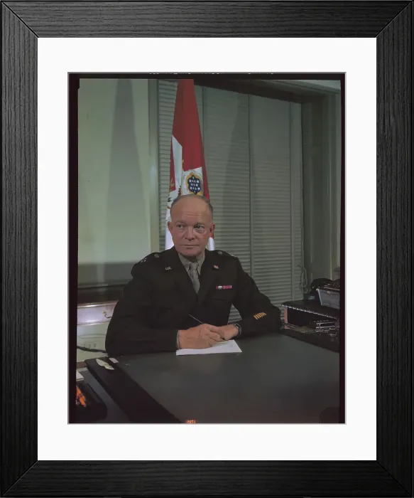 Framed Print : Dwight D. Eisenhower at His Desk Framed Print : Dwight D. Eisenhower at His Desk