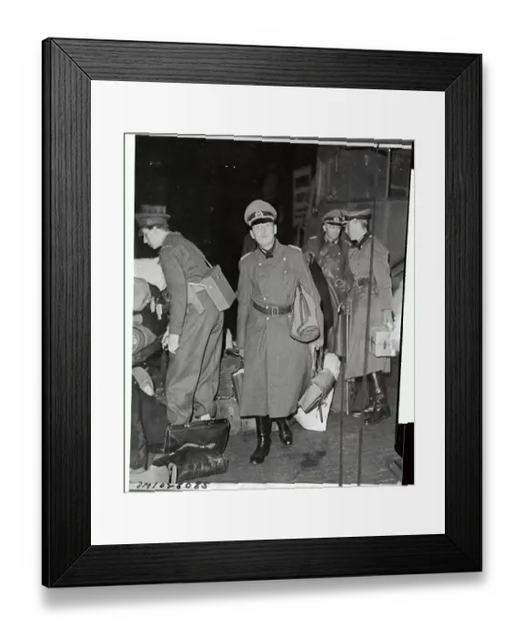 Framed Print : Gerd Von Rundstedt Carrying Luggage Framed Print : Gerd Von Rundstedt Carrying Luggage