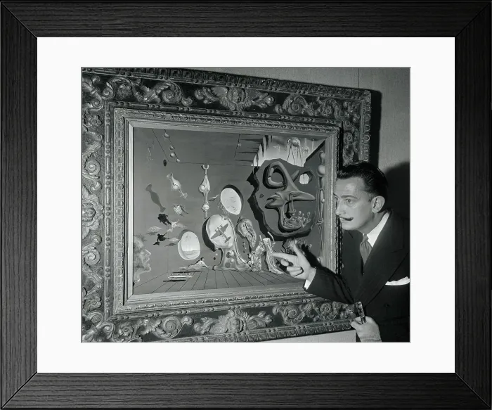 Framed Print : Salvador Dali with Uranium and Atomica Melancholia Idyll Framed Print : Salvador Dali with Uranium and Atomica Melancholia Idyll