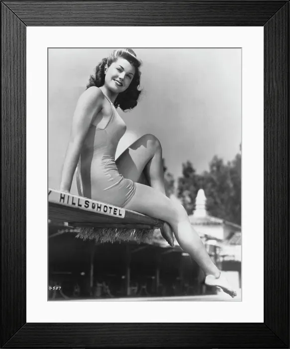 Framed Print : Actress Esther Williams Posing in Swimsuit Framed Print : Actress Esther Williams Posing in Swimsuit