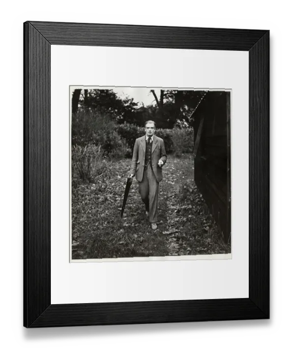 Framed Print : Anthony Eden Walking Outside His Home Framed Print : Anthony Eden Walking Outside His Home