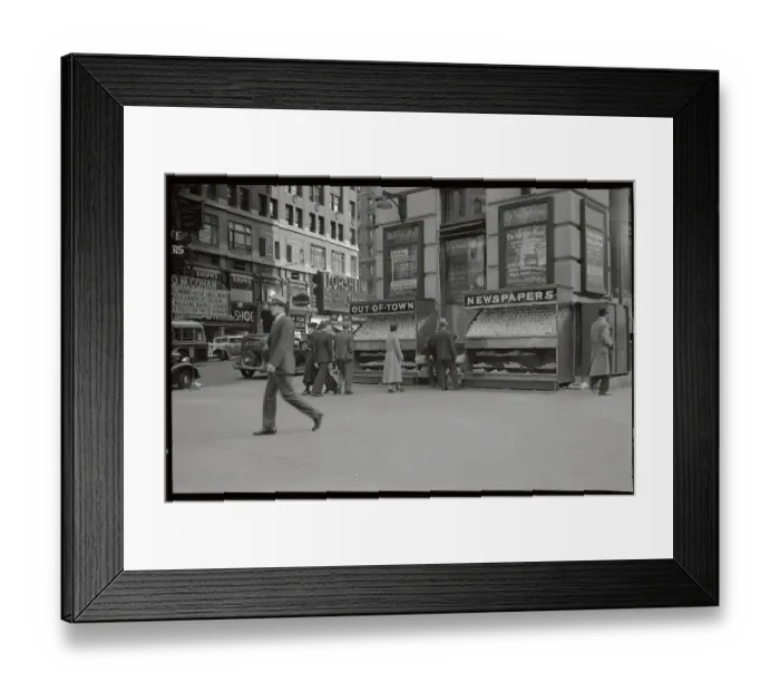Framed Print : Out of Town Newspaper Stand