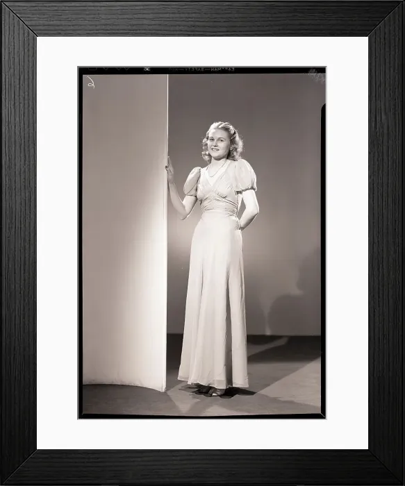 Framed Print : Woman Wearing Evening Gown Framed Print : Woman Wearing Evening Gown