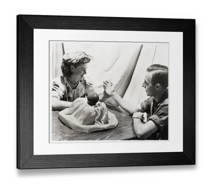 Framed Print : Palm Reader Predicts Future, Red Cross Framed Print : Palm Reader Predicts Future, Red Cross