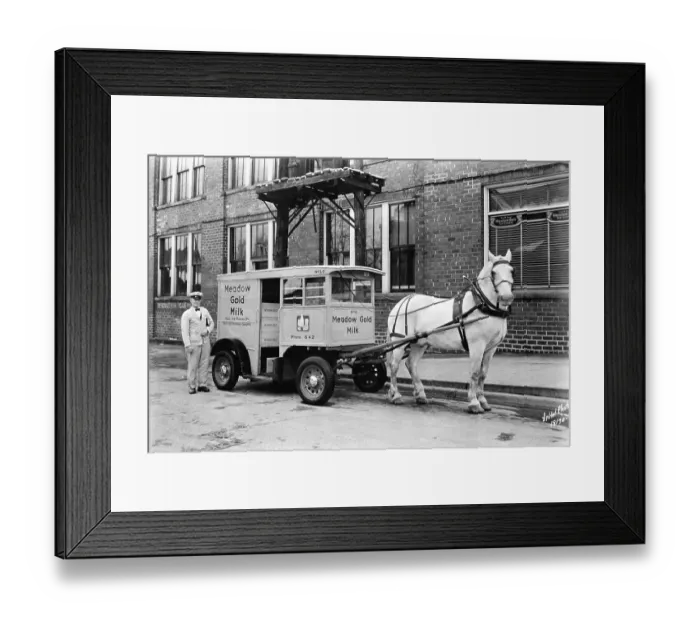 Framed Print : Meadow Gold Milk Delivery In Bloomington Framed Print : Meadow Gold Milk Delivery In Bloomington