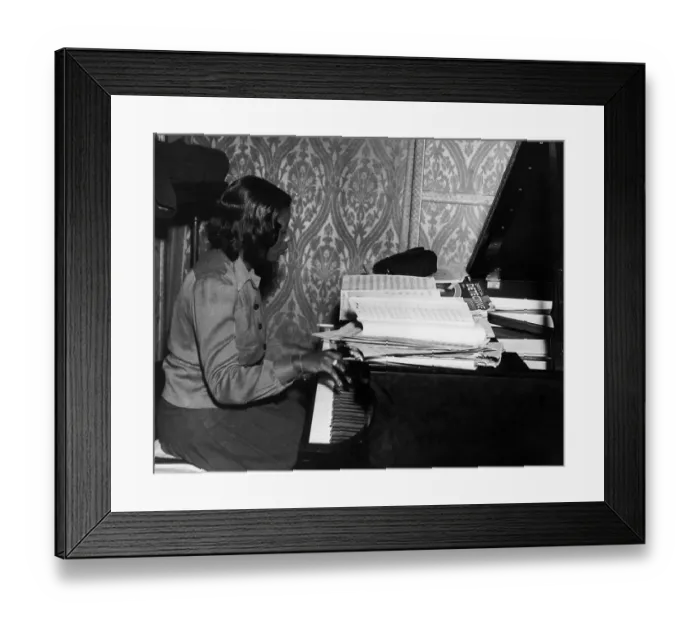 Framed Print : Mary Lou Williams Playing Piano Framed Print : Mary Lou Williams Playing Piano