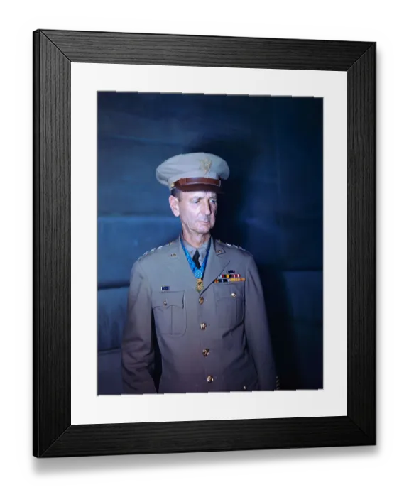 Framed Print : Portrait of General Jonathan Wainwright Framed Print : Portrait of General Jonathan Wainwright
