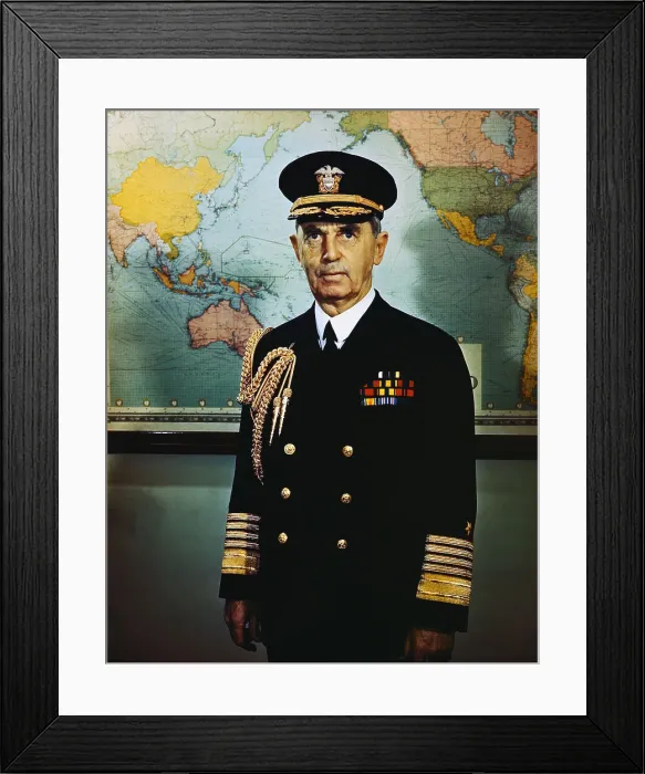 Framed Print : Admiral William Daniel Leahy in Uniform Framed Print : Admiral William Daniel Leahy in Uniform