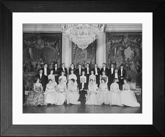 Framed Print : Portrait of Group in Formal Dress Framed Print : Portrait of Group in Formal Dress