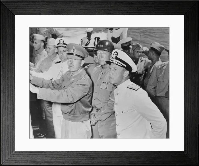 Framed Print : World Renown Military Chiefs Planning Strategies in Sicily Framed Print : World Renown Military Chiefs Planning Strategies in Sicily