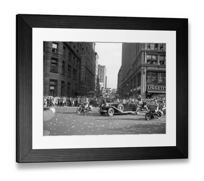 Framed Print : General Patton in Victory Parade Framed Print : General Patton in Victory Parade