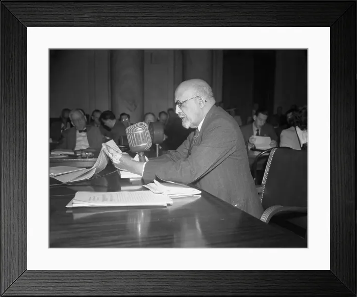 Framed Print : W. E. B. Dubois at Hearing Table Framed Print : W. E. B. Dubois at Hearing Table