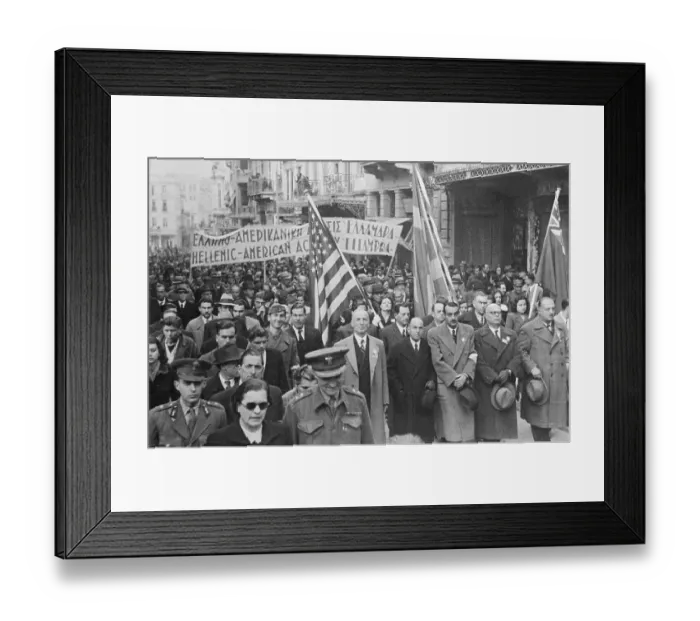 Framed Print : Victory Parade in Athens Framed Print : Victory Parade in Athens