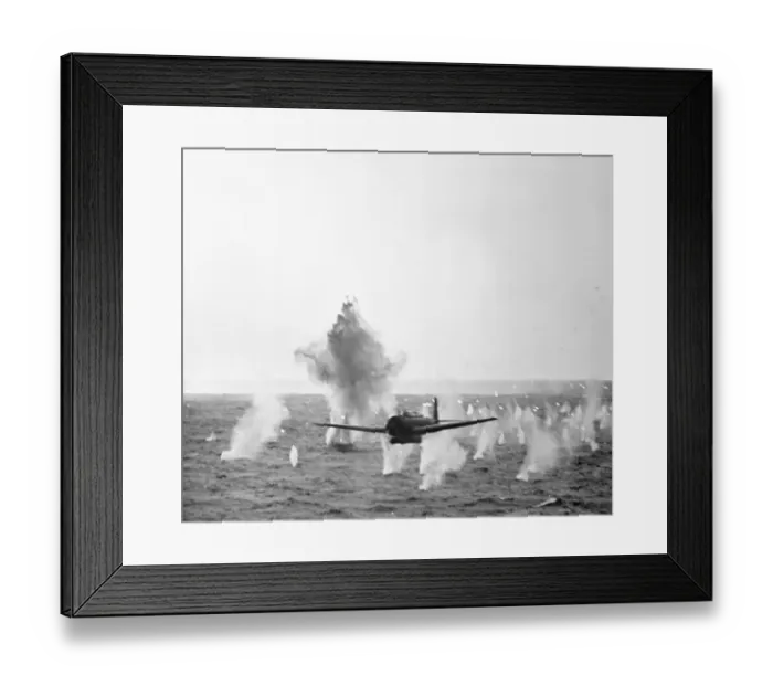 Framed Print : Japanese Torpedo Bomber in Battle Framed Print : Japanese Torpedo Bomber in Battle