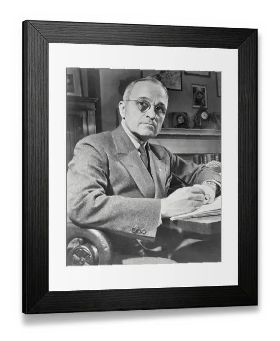 Framed Print : American Senator Harry S. Truman Framed Print : American Senator Harry S. Truman