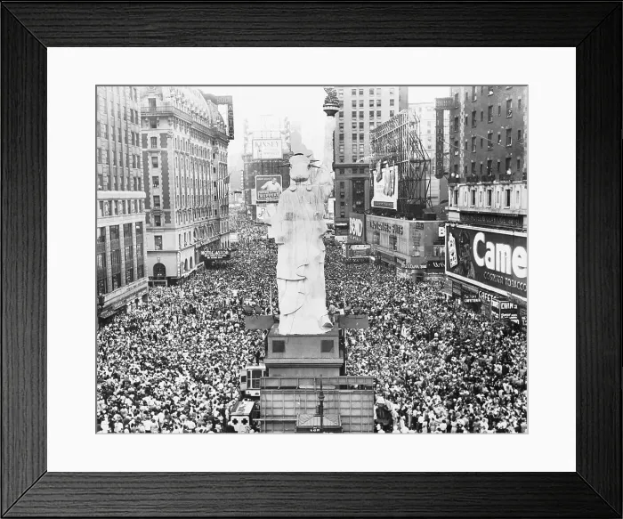 Framed Print : Celebration For Japan'S Surrender Framed Print : Celebration For Japan'S Surrender