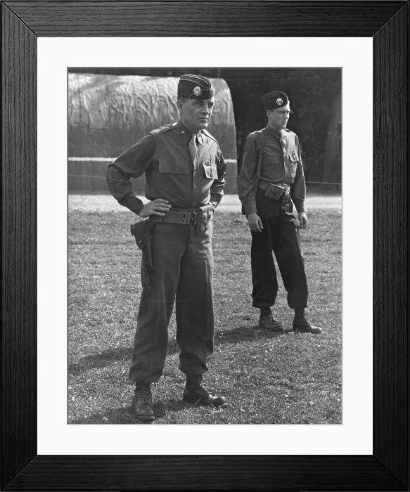 Framed Print : Brig Gen A C Mcauliffe Commanding 101St Framed Print : Brig Gen A C Mcauliffe Commanding 101St