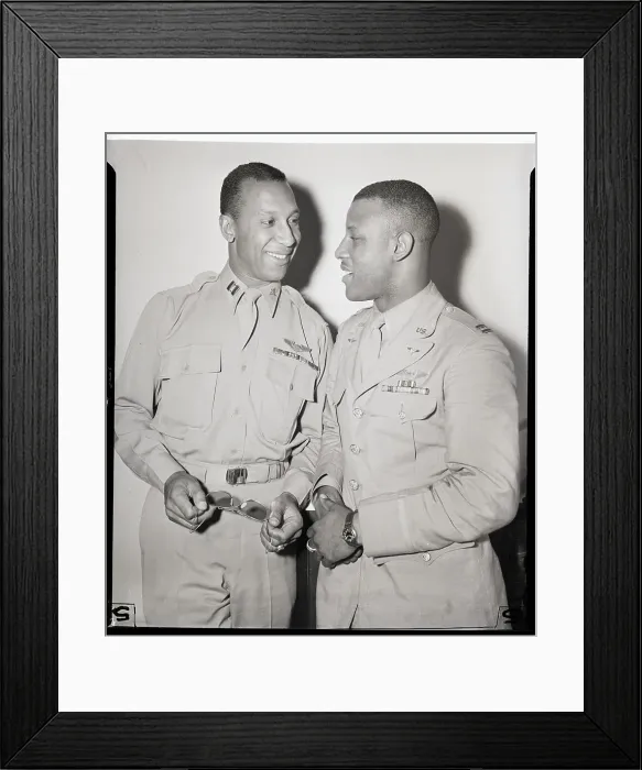 Framed Print : Black Pilots Return To U.S
