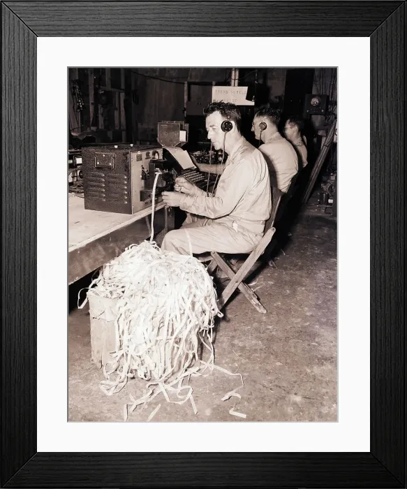 Framed Print : Tech Operates High Speed Transmitter Framed Print : Tech Operates High Speed Transmitter