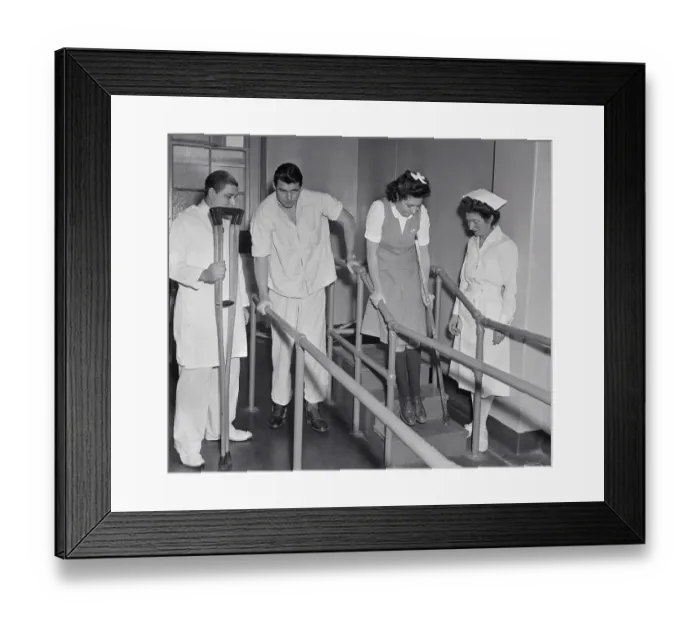 Framed Print : Rehabilitation Training Program at the Veterans Hospital Framed Print : Rehabilitation Training Program at the Veterans Hospital