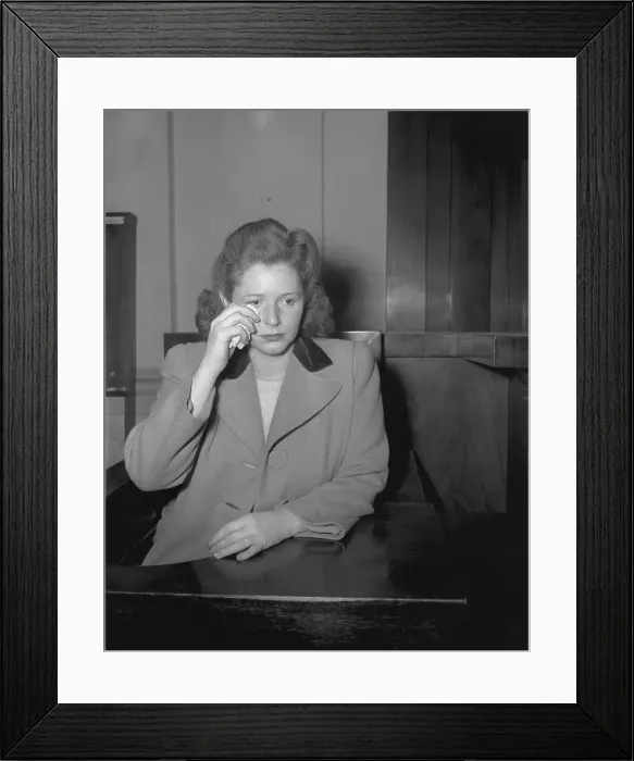 Framed Print : Joan Barry Crying Framed Print : Joan Barry Crying