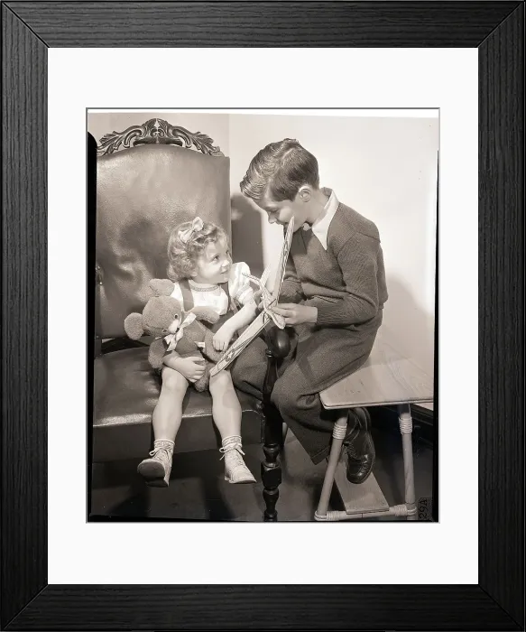 Framed Print : Children with Toys Framed Print : Children with Toys