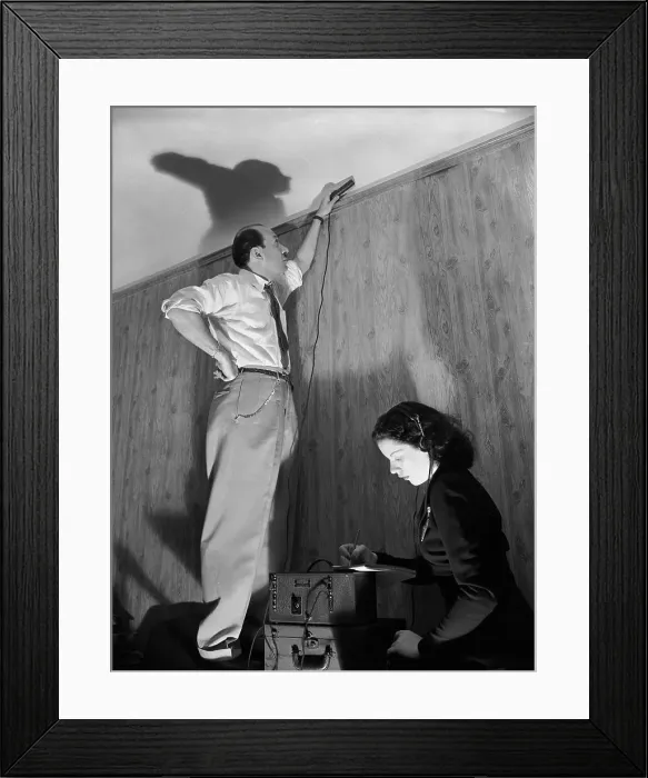 Framed Print : Woman Recording Conversation in Shorthand Framed Print : Woman Recording Conversation in Shorthand