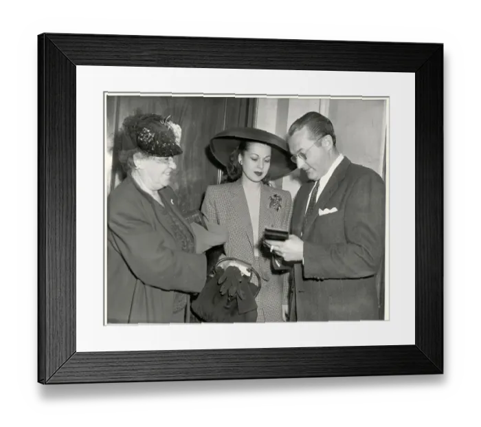 Framed Print : Tommy Dorsey Signing an Autograph Framed Print : Tommy Dorsey Signing an Autograph