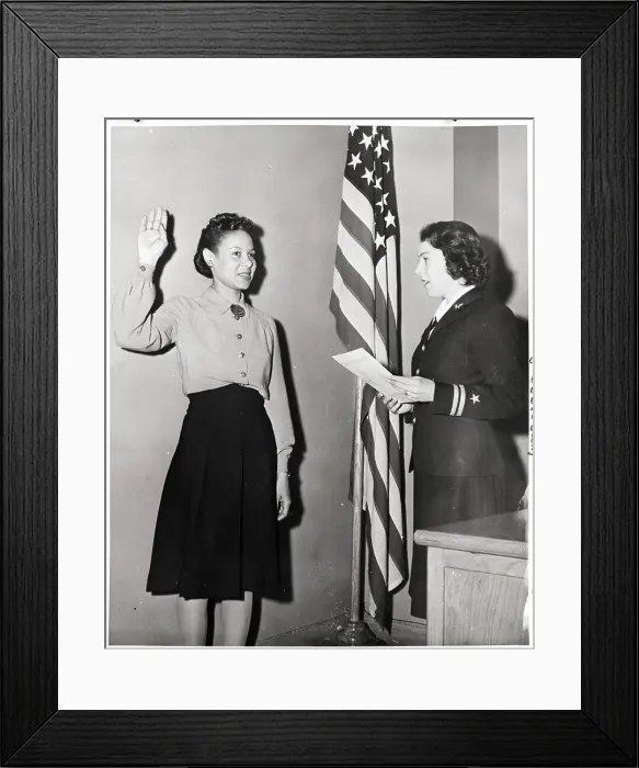Framed Print : Francees Wills Sworn into WAVES Framed Print : Francees Wills Sworn into WAVES