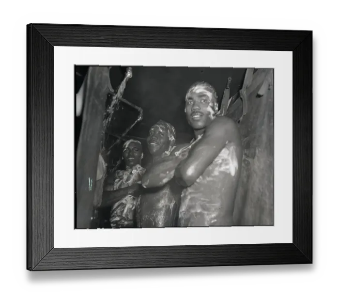 Framed Print : Soldiers Taking Showers Framed Print : Soldiers Taking Showers