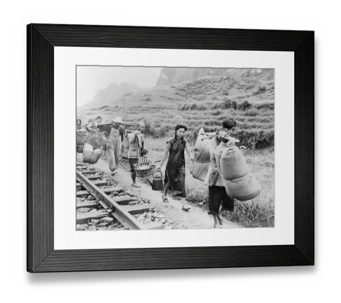 Framed Print : Chinese Refugees in 1944