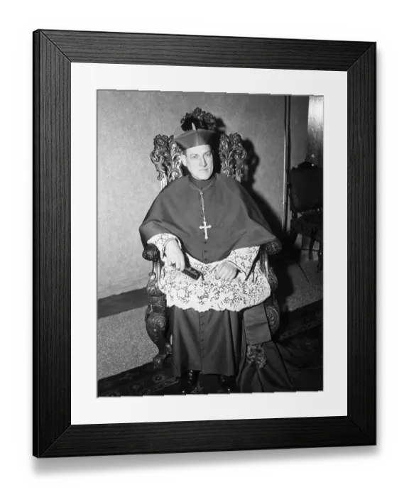 Framed Print : Cardinal Richard Cushing Seated and Robed Framed Print : Cardinal Richard Cushing Seated and Robed