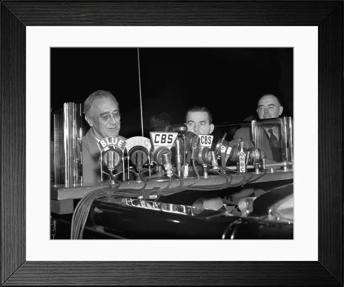 Framed Print : President Roosevelt Speaking at Fenway Park Framed Print : President Roosevelt Speaking at Fenway Park