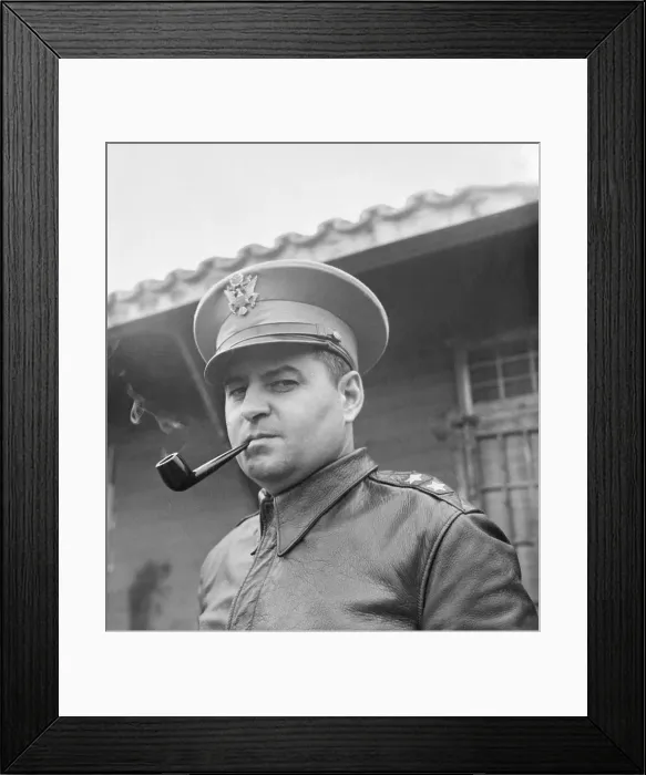 Framed Print : Curtis E. LeMay with Pipe in his Mouth Framed Print : Curtis E. LeMay with Pipe in his Mouth