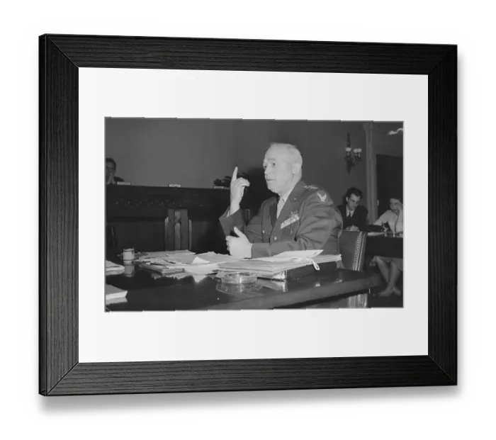 Framed Print : General Henry H. Arnold Gesturing at House Military Affairs Hearing Framed Print : General Henry H. Arnold Gesturing at House Military Affairs Hearing